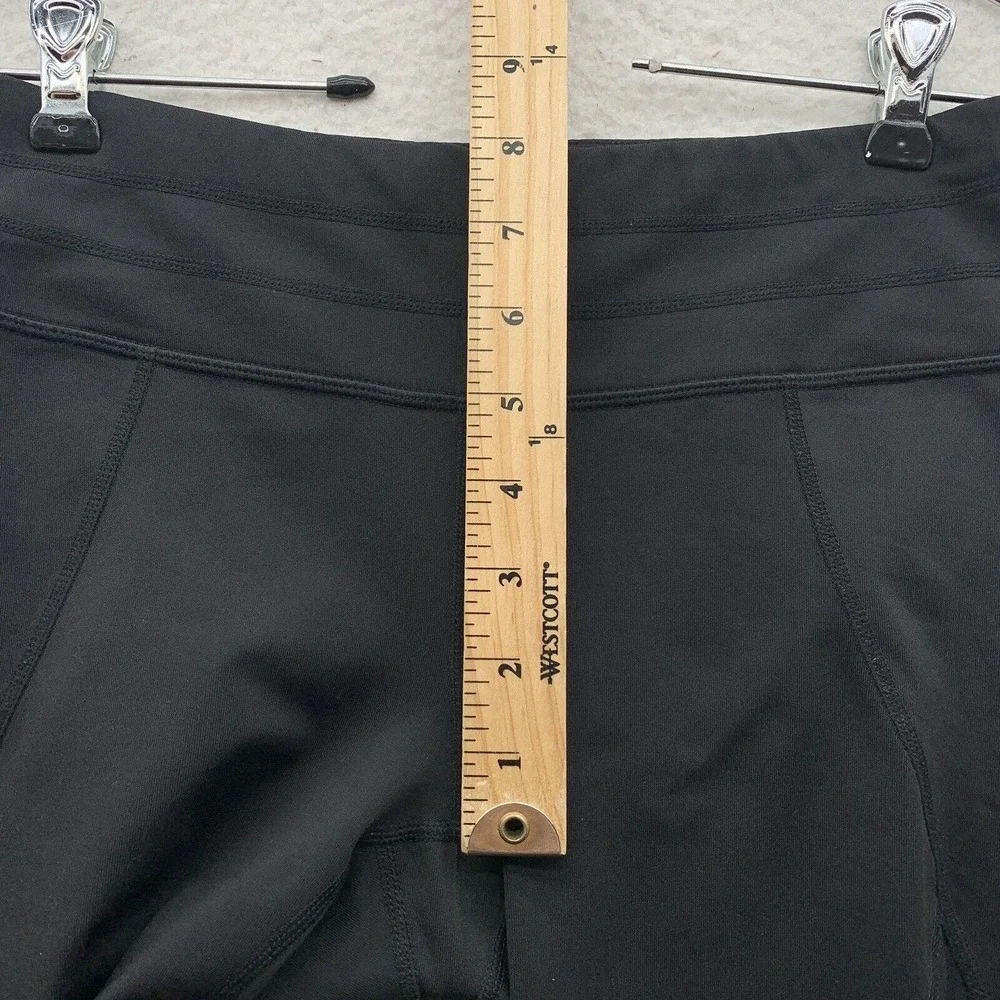 Athleta Capri Leggings Womens Small S Black Sheer‎ Mesh Activewear Athleisure